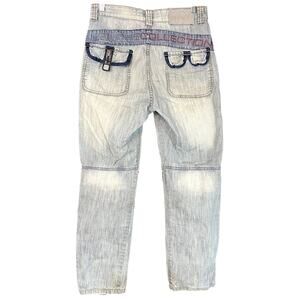 Vintage FUBU Faded Baggy Distressed‎ Mens Jeans (30x29) Y2K Grunge 90s Hip Hop